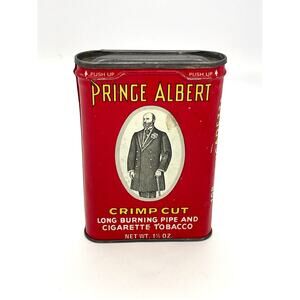 Vintage Prince Albert Crimp Cut Collectable Tobacco Tin Can
